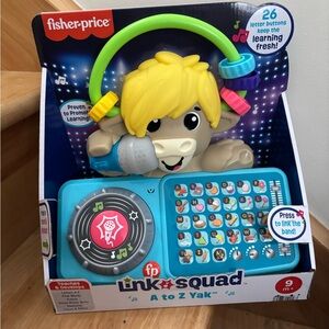 Fisher-Price Linkimals A to Z Yak Toy - Blue and Yellow